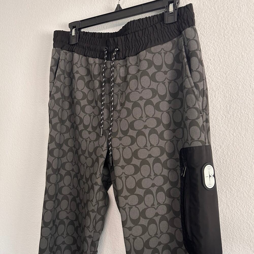 Coach Mens Mixed Media Joggers SZ Small - Picture 2 of 5